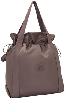 Kipling Elmar fc cp simply mocha grgz schoudertas dames Bruin - H 40 x B 36 x D 16 cm