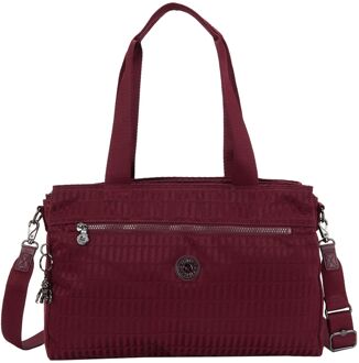 Kipling Elysia Work S e jq maroon tile jacquard Rood - H 27 x B 38.5 x D 10.5 cm