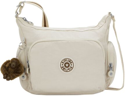 Kipling Gabb S soft sand damestas Zand - H 22 x B 31 x D 14.5 cm