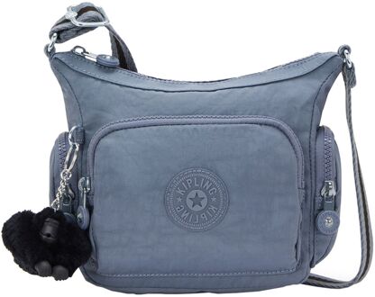 Kipling Gabbie Mini b blue stone damestas Blauw - H 19 x B 24.5 x D 8.5 cm