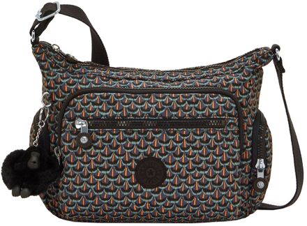Kipling Gabbie S prt ac geo feather damestas Multicolor - H 22 x B 29 x D 16.5 cm