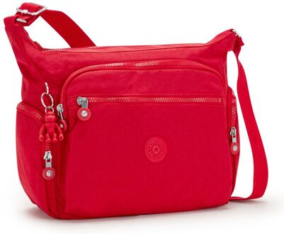 Kipling Gabbie Schoudertas red rouge Damestas Rood - H 30 x B 35.5 x D 18.5
