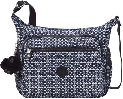 Kipling Gabbie signature print schoudertas dames Multicolor - H 30 x B 35.5 x D 18.5 cm