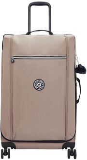 Kipling Jet M soft taupe combo zachte koffer - H 71 x B 41 x D 29 cm