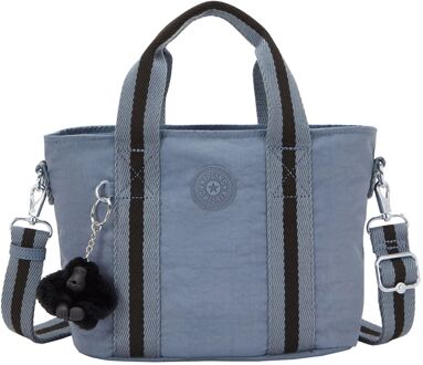 Kipling Minta b blue stone handtas dames Blauw - H 19 x B 29 x D 13.5 cm