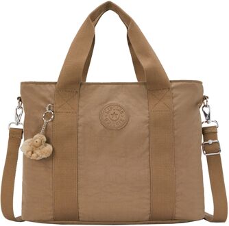 Kipling Minta L b early tan schoudertas dames Cognac - H 30 x B 44 x D 17.5 cm