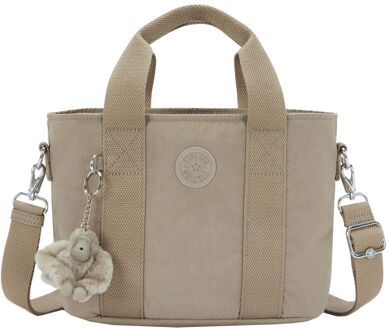 Kipling Minta soft taupe handtas dames - H 19 x B 29 x D 13.5 cm