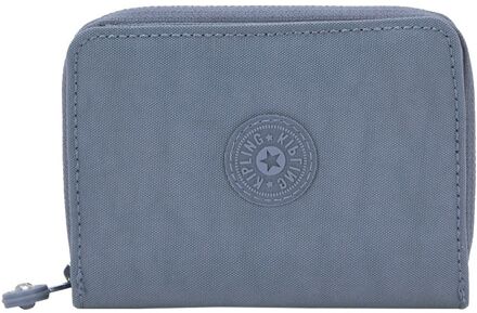 Kipling Money Love blue stone dames portemonnee Blauw - H 9.5 x B 12.5 x D 2.5 cm