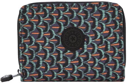 Kipling Money Love prt ac geo feather dames portemonnee Multicolor - H 9.5 x B 12.5 x D 2.5 cm