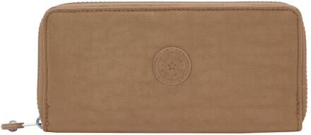 Kipling Money World early tan dames portemonnee Bruin - H 10 x B 20 x D 2 cm