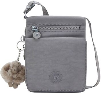 Kipling New Eldorado inviting grey damestas Grijs - H 19.5 x B 15 x D 2 cm