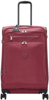 Kipling New Youri Spin M b ounge wine zachte koffer Blauw - H 68 x B 42 x D 30 cm