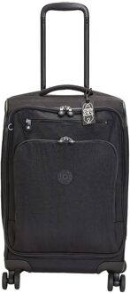 Kipling New Youri Spin S black noir Zachte koffer Zwart - H 55 x B 36 x D 25