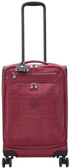 Kipling New Youri Spin S lounge wine zachte koffer Rood - H 55 x B 36 x D 25 cm