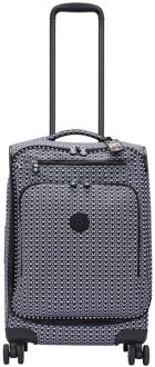 Kipling New Youri Spin S signature pri Zachte koffer Zwart - H 55 x B 36 x D 25