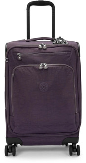 Kipling New Youri Spin S ultimate plum Zachte koffer Paars - H 55 x B 36 x D 25