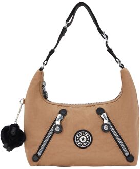 Kipling Nikki heritage early tan heritage schoudertas dames Cognac - H 28.5 x B 30 x D 8 cm