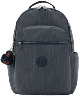 Kipling Seoul College marine navy schooltas kind Blauw - H 44 x B 35 x D 25 cm