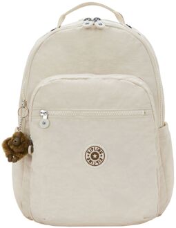 Kipling Seoul Lap soft sand rugzak Zand - H 44 x B 35 x D 20 cm