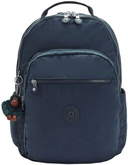 Kipling Seoul Lap true blue tonal rugzak Blauw - H 44 x B 35 x D 20 cm