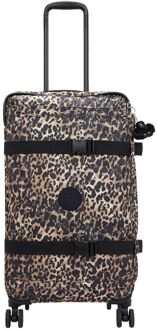 Kipling Spontaneous M b prt wild leopard zachte koffer Multicolor - H 66 x B 36 x D 24 cm