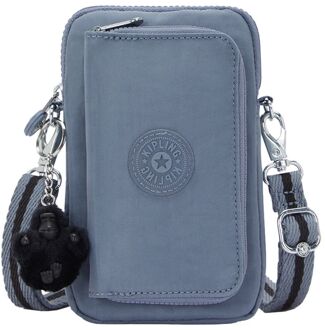 Kipling Telmo telefoontas blue stone Lichtblauw