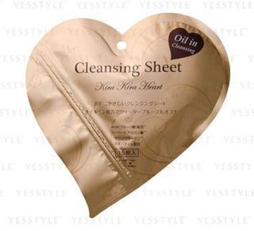 Kira Kira Heart Cleansing Sheet Oil-Free Type 15 pcs
