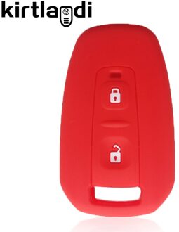 Kirtlandi 2 Knop Afstandsbediening Sleutelhanger Case Cover Voor Tata Indica Vista Indigo Manza Siliconen Autosleutel Cover Bescherming Accessoires Rood