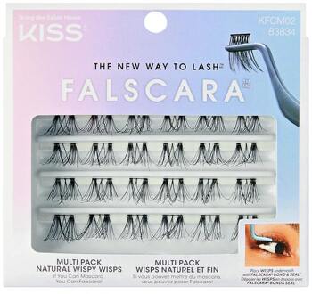 Kiss Kunstwimpers KISS Falscara Natural Wisp Multipack KFCM02C 24 st