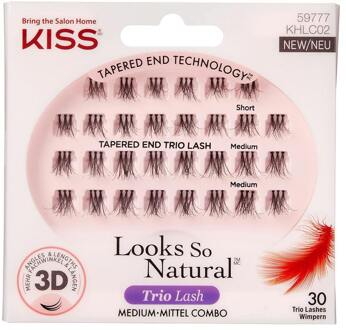 Kiss Kunstwimpers KISS Look So Natural Trio Lash Medium KHLC02 30 st