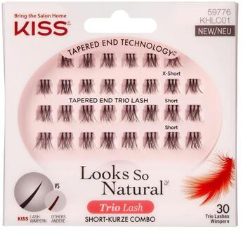 Kiss Kunstwimpers KISS Look So Natural Trio Lash Short KHLC01 30 st
