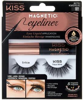 Kiss Kunstwimpers KISS Magnetic Eyeliner Kit KMEK03C 1 paar