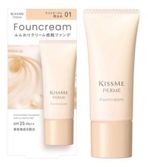 Kiss Me Ferme Founcream SPF 25 PA++ 01 Light Ocher