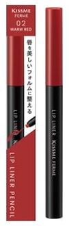 Kiss Me Ferme Lip Liner Pencil 02 Warm Red