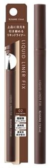 Kiss Me Ferme Liquid Liner Fix 02 Dark Brown