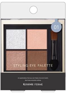 Kiss Me Ferme Styling Eye Palette 01 Maison Beige