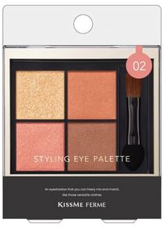 Kiss Me Ferme Styling Eye Palette 02 Apricot Bijou
