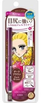 Kiss Me Heroine Make Long Stay Sharp Gel Liner N 02 Dark Brown