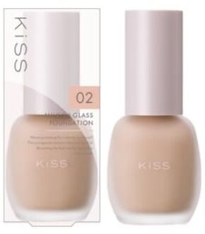 kiss Milkish Glass Foundation SPF 34 PA++ 02 Pink Beige