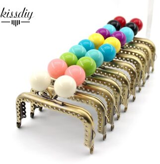 Kissdiy 10Pcs 8.5Cm Grote Candy Bead Metal Purse Frame Vierkante Glossy Antiek Brons Kant Portemonnee Frame Kus sluiting Accessoryo