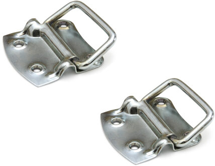 Kistgreep handvat - 2x stuks - staal verzinkt - 9 cm - handvat voor meubels en kisten