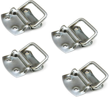 Kistgreep handvat - 4x stuks - staal verzinkt - 9 cm - handvat voor meubels en kisten