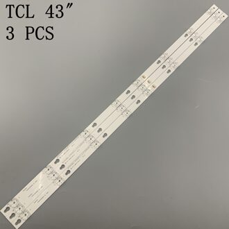 Kit 3 Pcs 8LED 69 Cm Led Backlight Strip Voor L40F3301B L40P-F 40D2900 40HR330M08A6 V8 L40E5800A L40F33 4C-LB4008-HR01J