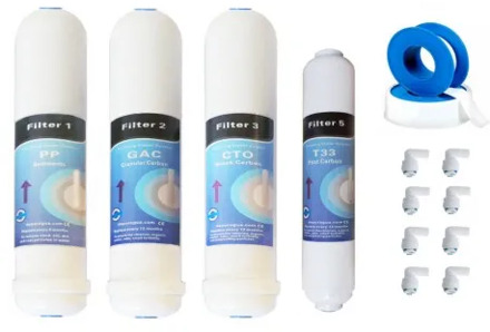 Kit 4 reverse osmosis filters compatible hydrohealth hydrobox