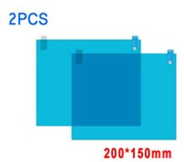 Kit Anti-Fog Film Diy 2Pcs Vervanging Set Lichtblauw Onderdelen Achteruitkijkspiegel