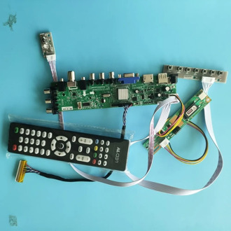 Kit For LP171WP4 TL TV VGA USB AV Controller board 1 CCFL LCD 1440X900 DVB-T2 DVB-T 30pin Digital HDMI Panel 17.1" remote Panel