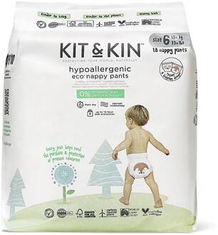 Kit & Kin Luierbroekjes - Maat 6 XL 18 stuks