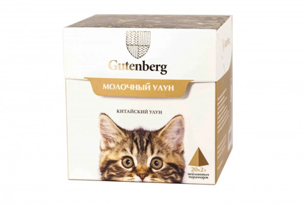 Китайский элитный чай Gutenberg в пирамидке "Молочный улун" (кор. 20 шт.)