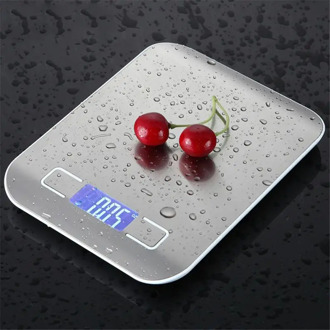 Kitchen Accessories 10kg/5Kg Kitchen Scale Stainless Steel Weighing Scale Food Diet Balance Measuring Tool LCD Electronic Scales
