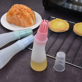 Kitchen BBQ Supplies Silicone Barbecue Oil Brush Baking Brushes Liquid Oil Pen Brush Cake Bread Baking Brush Oil Bottle